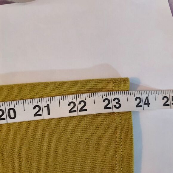 89th + Madison Turtleneck Shirt Top Mustard Yellow Stretch Long Sleeve Womens XL - Picture 10 of 11